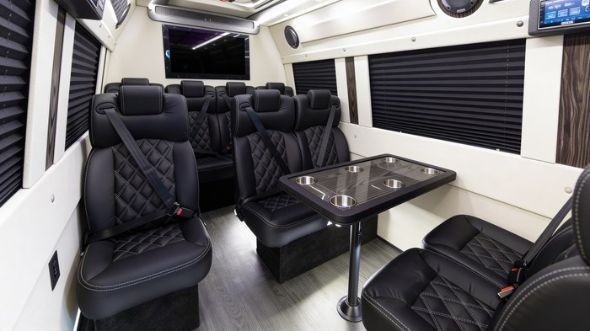12 passenger sprinter van interior redlands