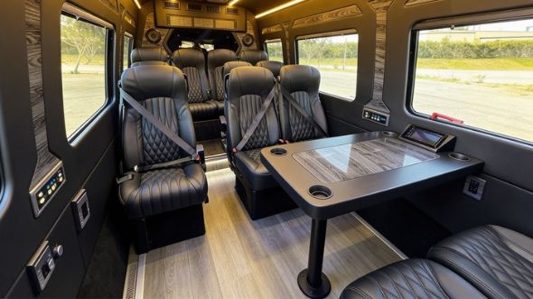 15 passenger sprinter van interior redlands