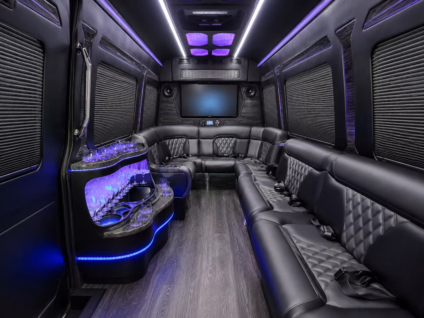 hotel block convention and multi stop airport sprinter van transfers in rialto