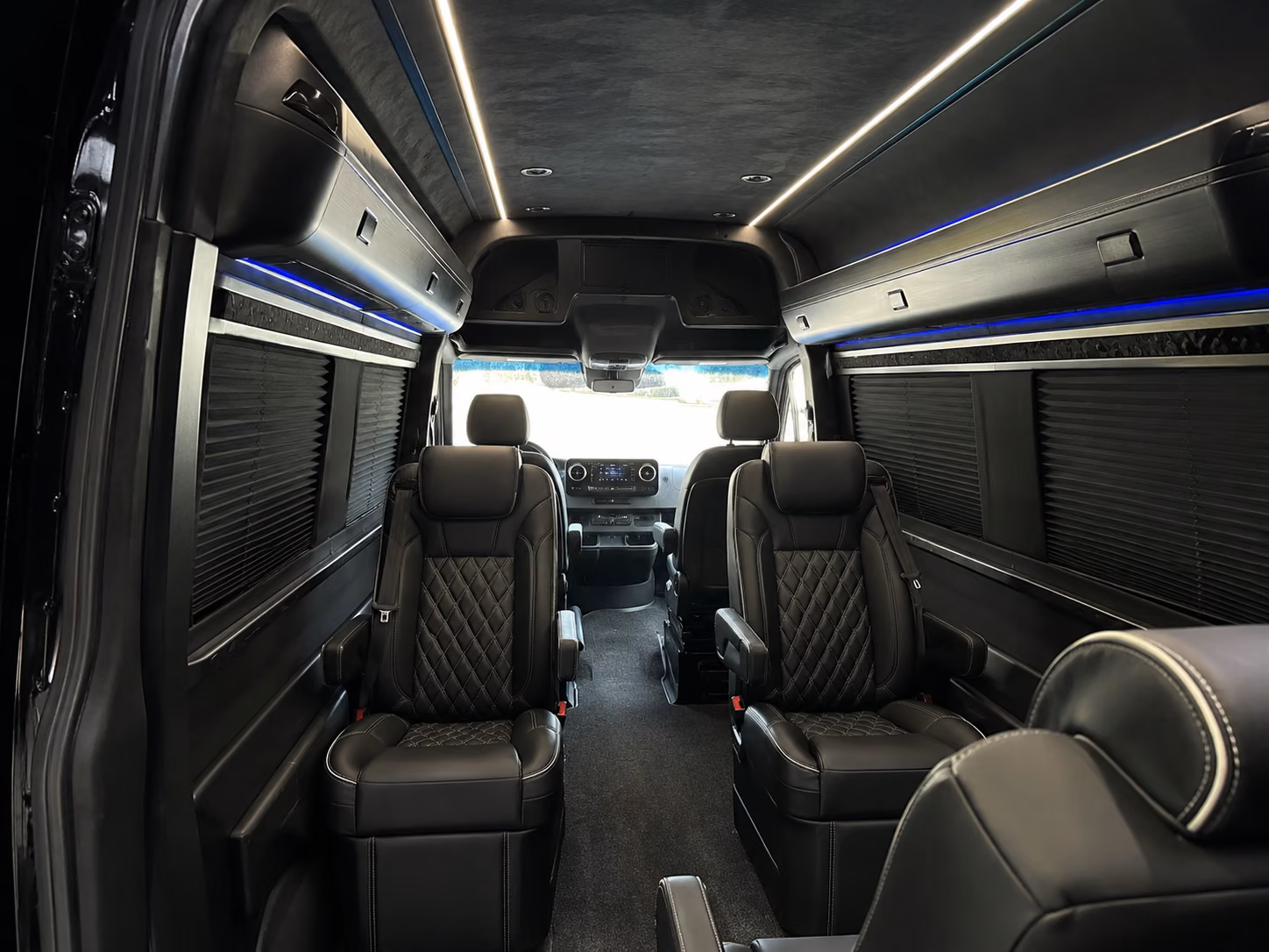rialto 10 passenger sprinter van inside