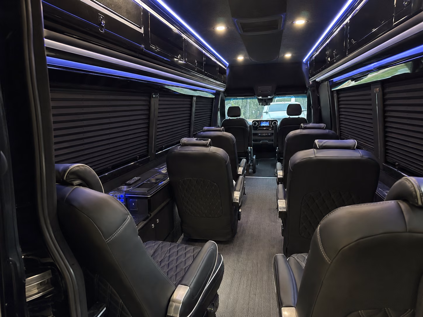 rialto 8 passenger sprinter van interior